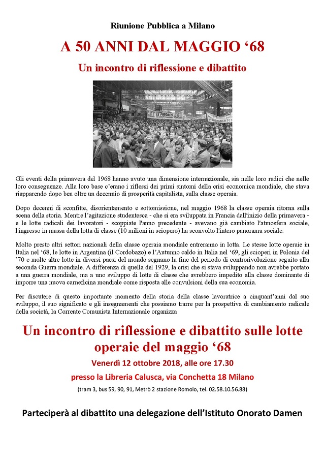 2018 09 25 Locandina Maggio 68 venerdì12